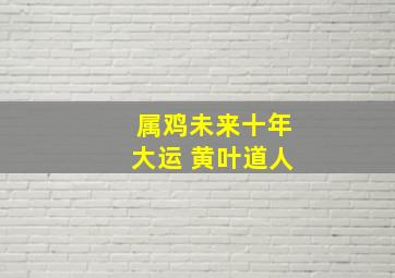 属鸡未来十年大运 黄叶道人